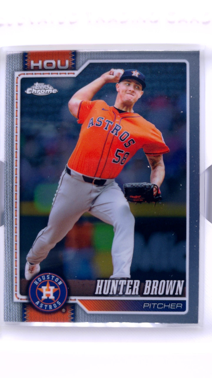 2026 Topps Chrome Baseball Hunter Brown #285 — Front