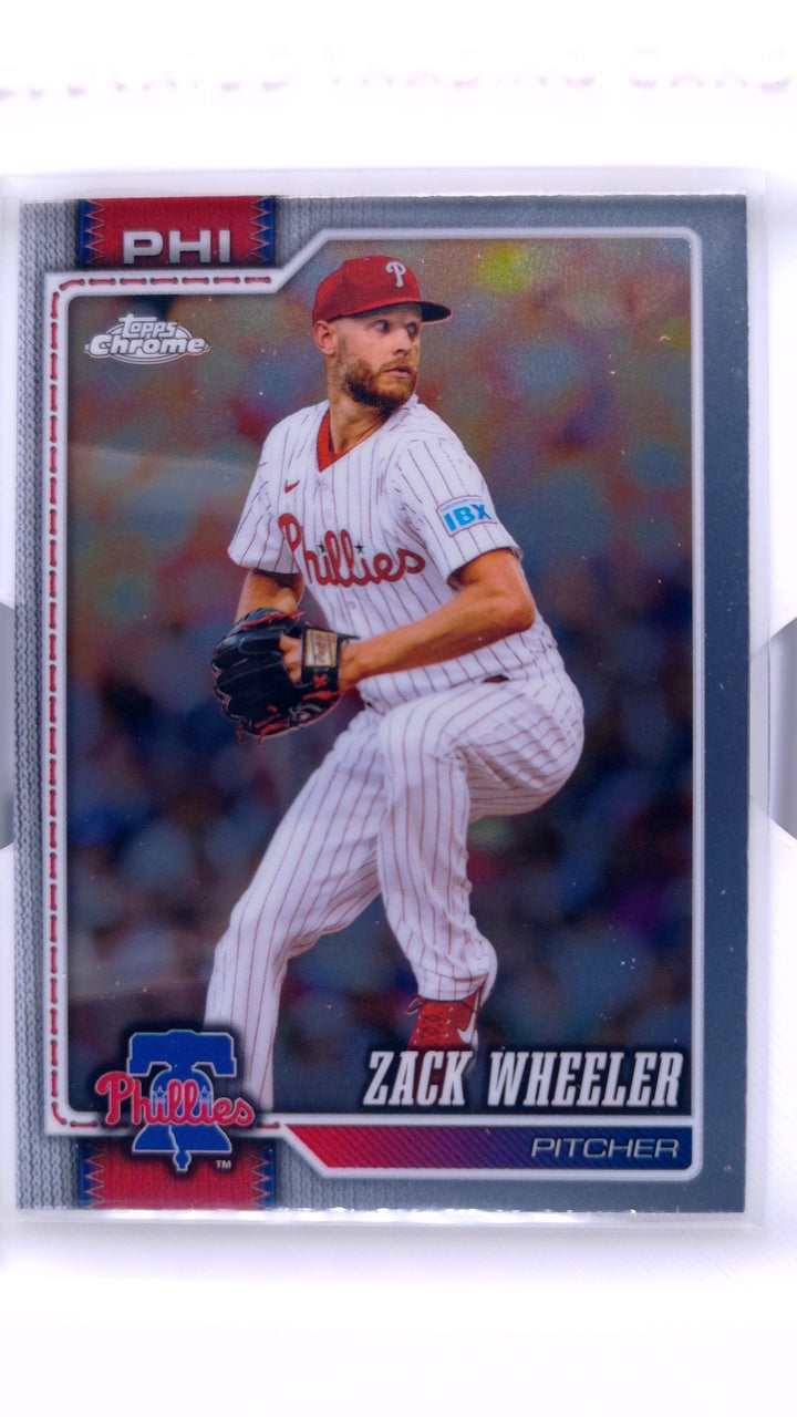 2026 Topps Chrome Baseball Zack Wheeler #290 — Front