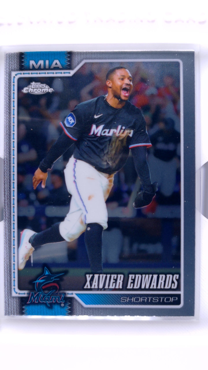 2026 Topps Chrome Baseball Xavier Edwards #204 — Front