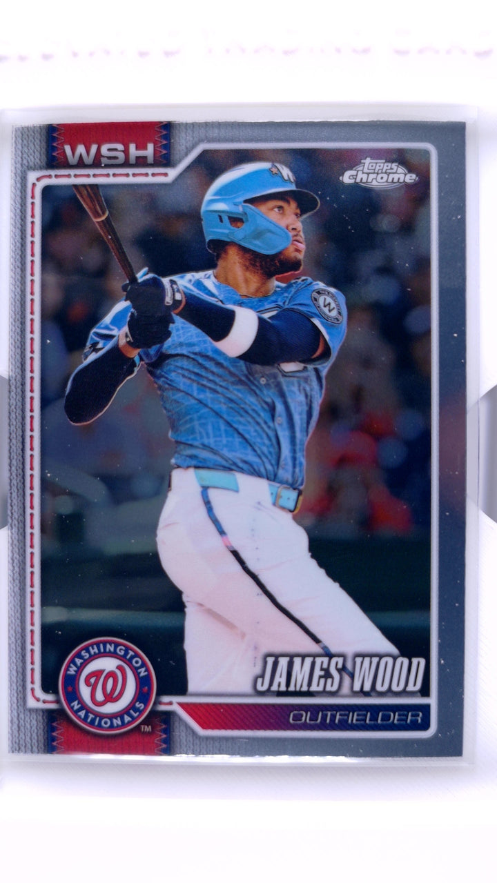 2026 Topps Chrome Baseball James Wood #128 — Front