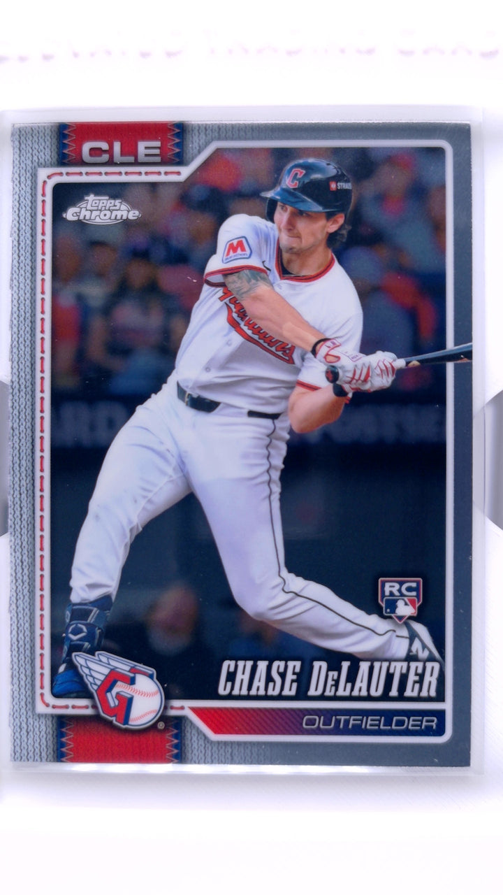 2026 Topps Chrome Baseball Chase DeLauter #284 RC — Front