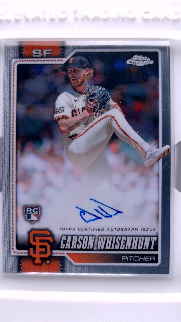 2026 Topps Chrome Baseball Carson Whisenhunt #RA-CW Rookie Autographs Auto RC — Front