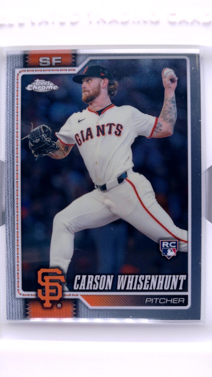 2026 Topps Chrome Baseball Carson Whisenhunt #142 RC — Front