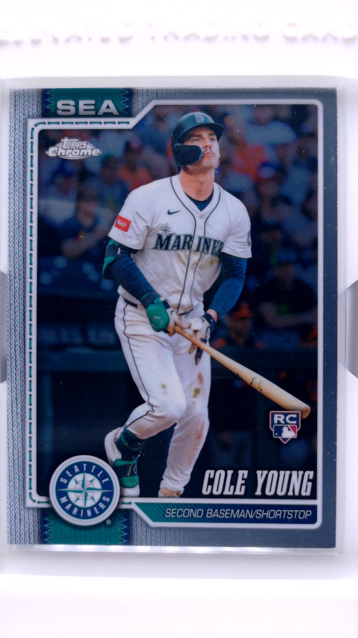 2026 Topps Chrome Baseball Cole Young #23 RC — Front