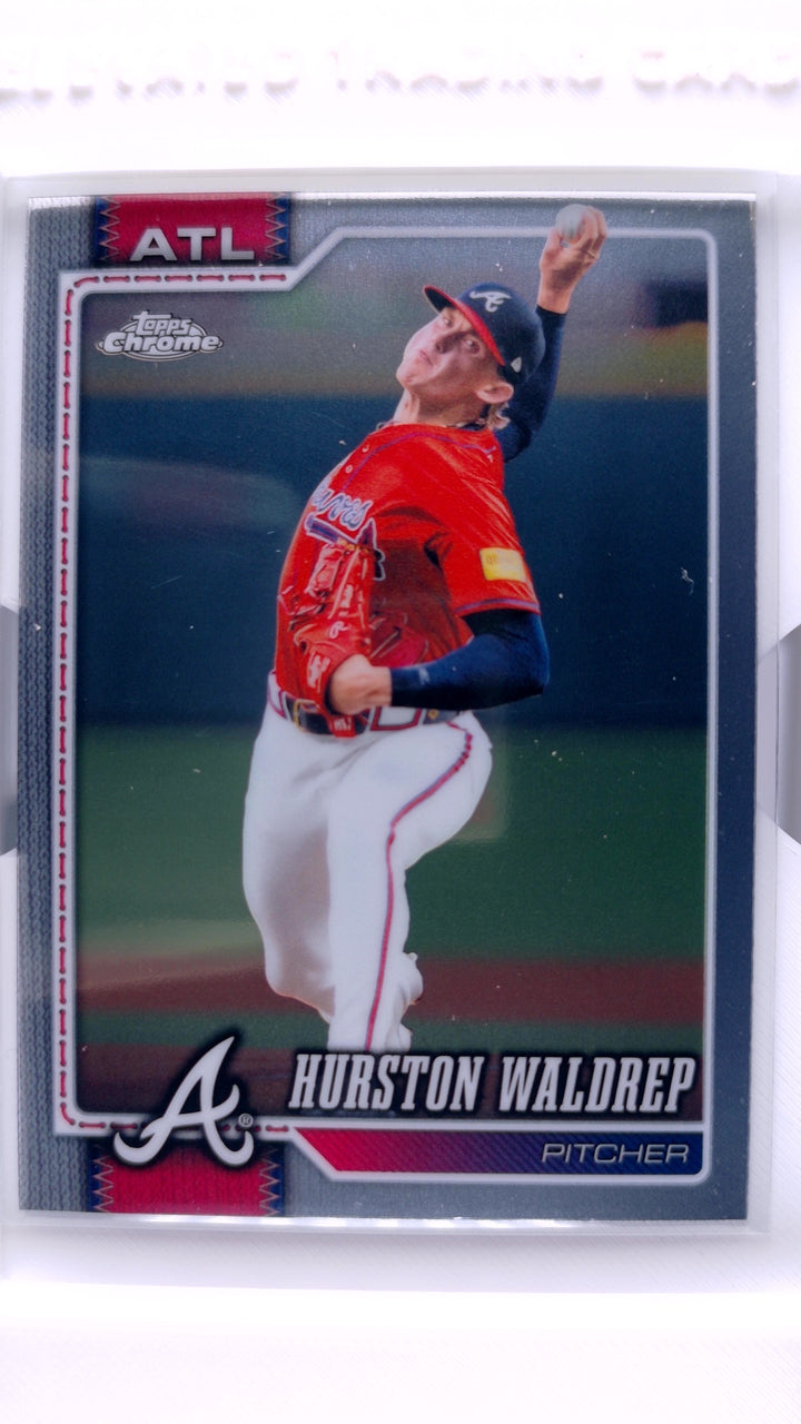 2026 Topps Chrome Baseball Hurston Waldrep #141 — Front