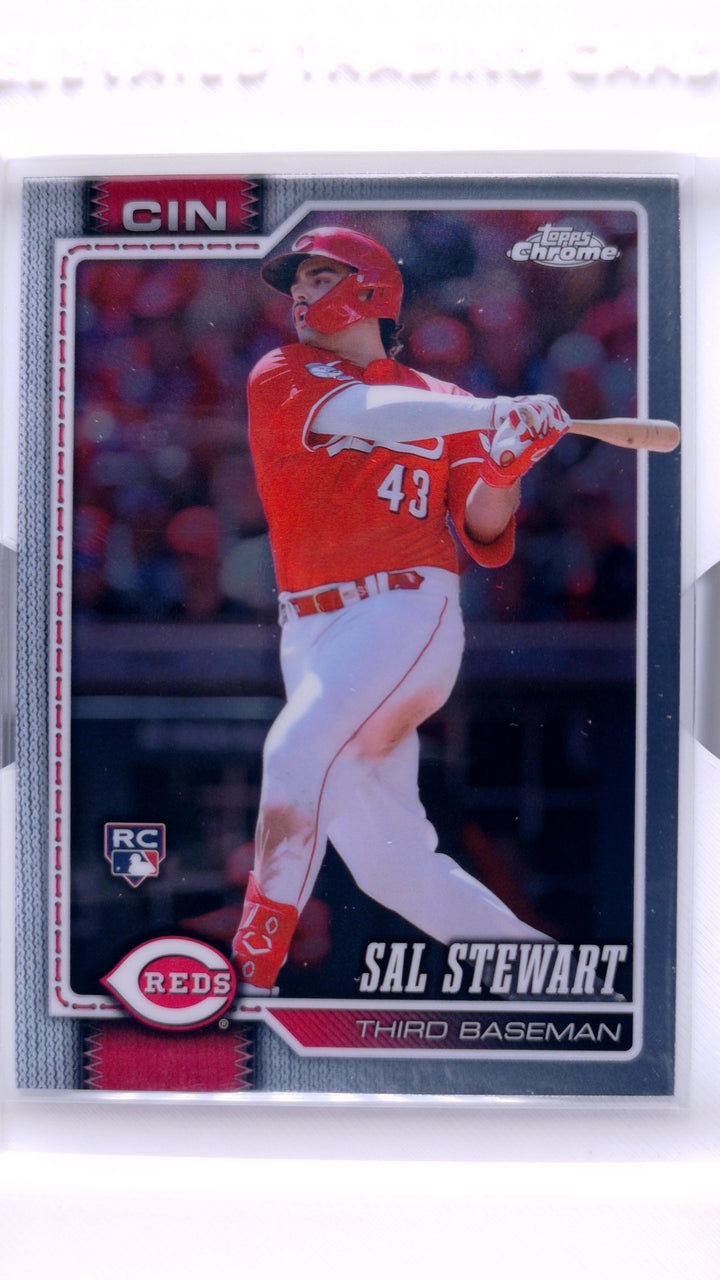 2026 Topps Chrome Baseball Sal Stewart #6 RC — Front