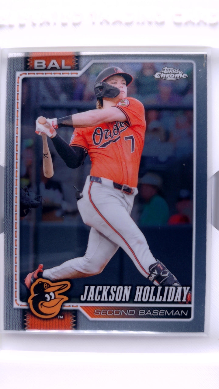 2026 Topps Chrome Baseball Jackson Holliday #136 — Front