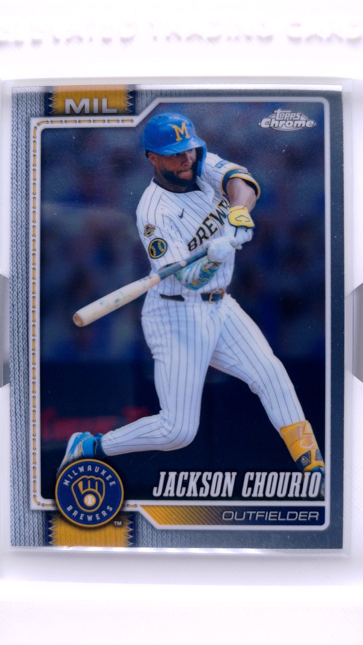 2026 Topps Chrome Baseball Jackson Chourio #51 — Front