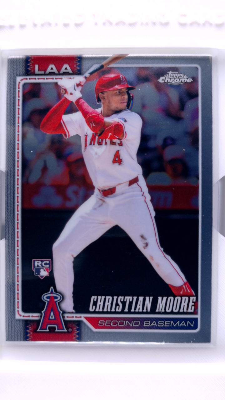 2026 Topps Chrome Baseball Christian Moore #232 RC — Front