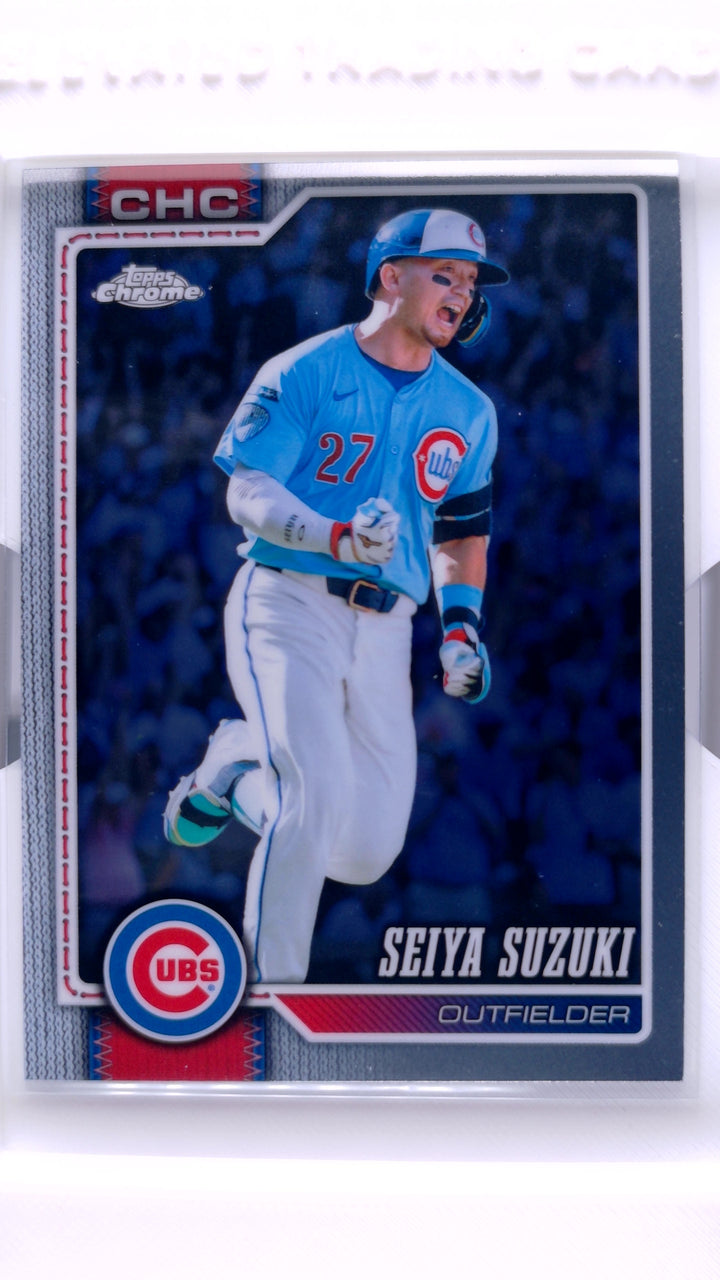 2026 Topps Chrome Baseball Seiya Suzuki #34 — Front