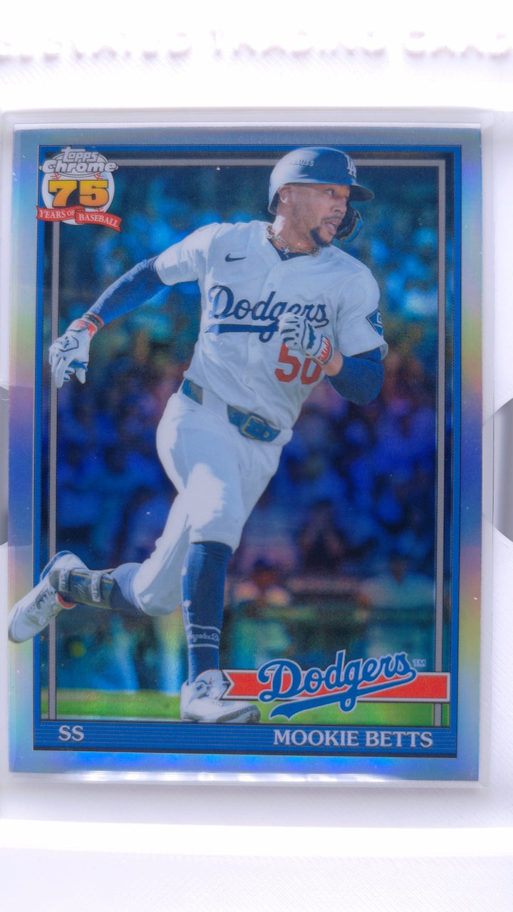 2026 Topps Chrome Baseball Mookie Betts #91CB-8 1991 Topps Baseball — Front