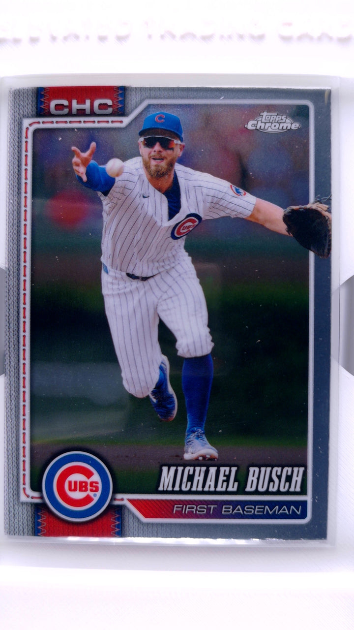 2026 Topps Chrome Baseball Michael Busch #26 — Front