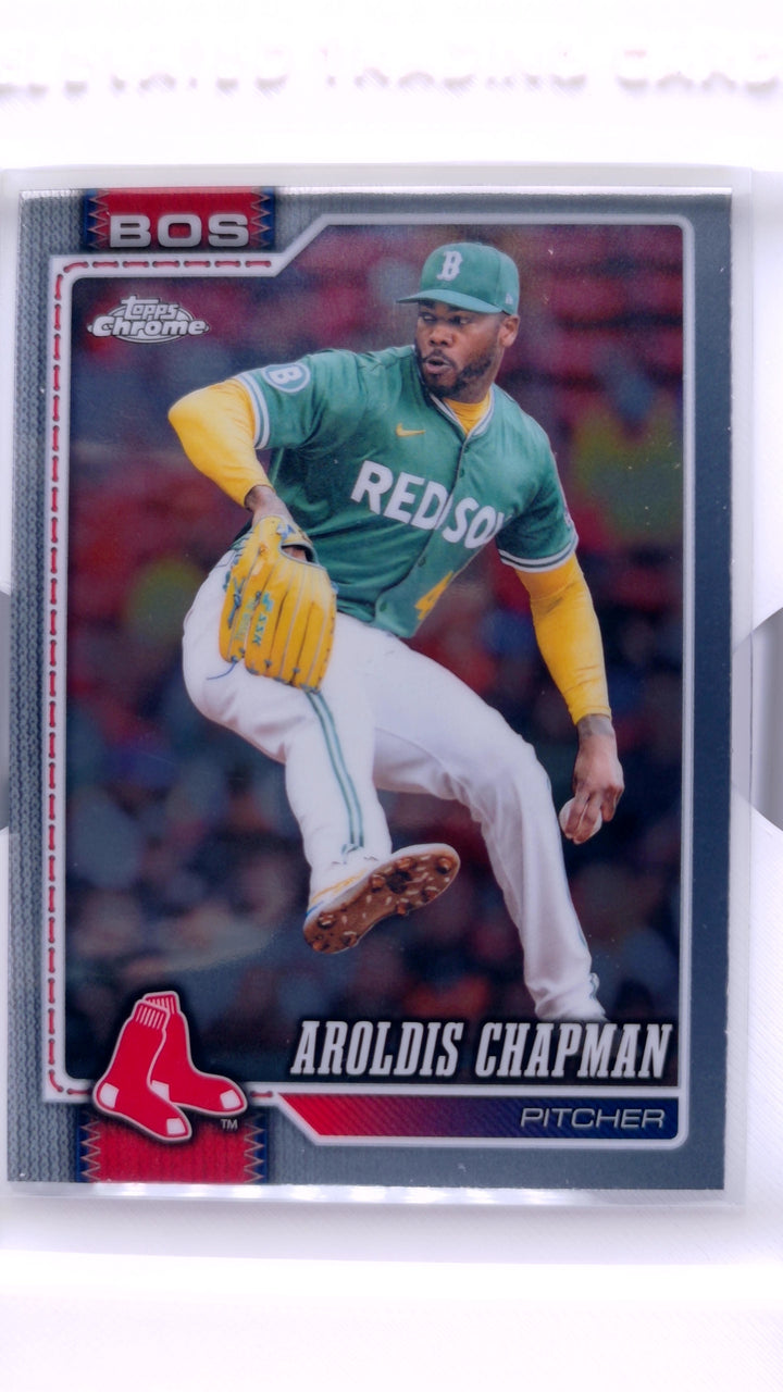 2026 Topps Chrome Baseball Aroldis Chapman #145 — Front
