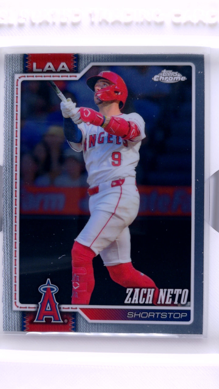 2026 Topps Chrome Baseball Zach Neto #77 — Front