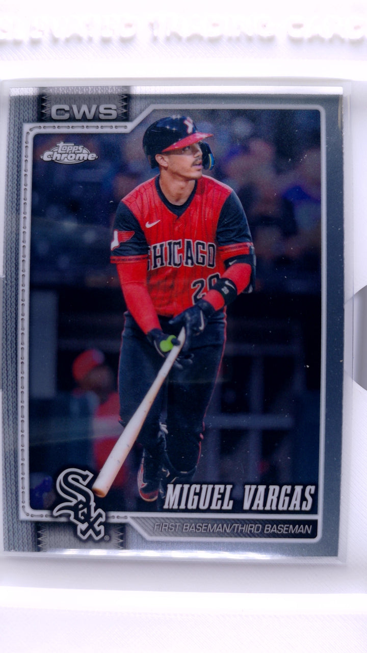 2026 Topps Chrome Baseball Miguel Vargas #49 — Front