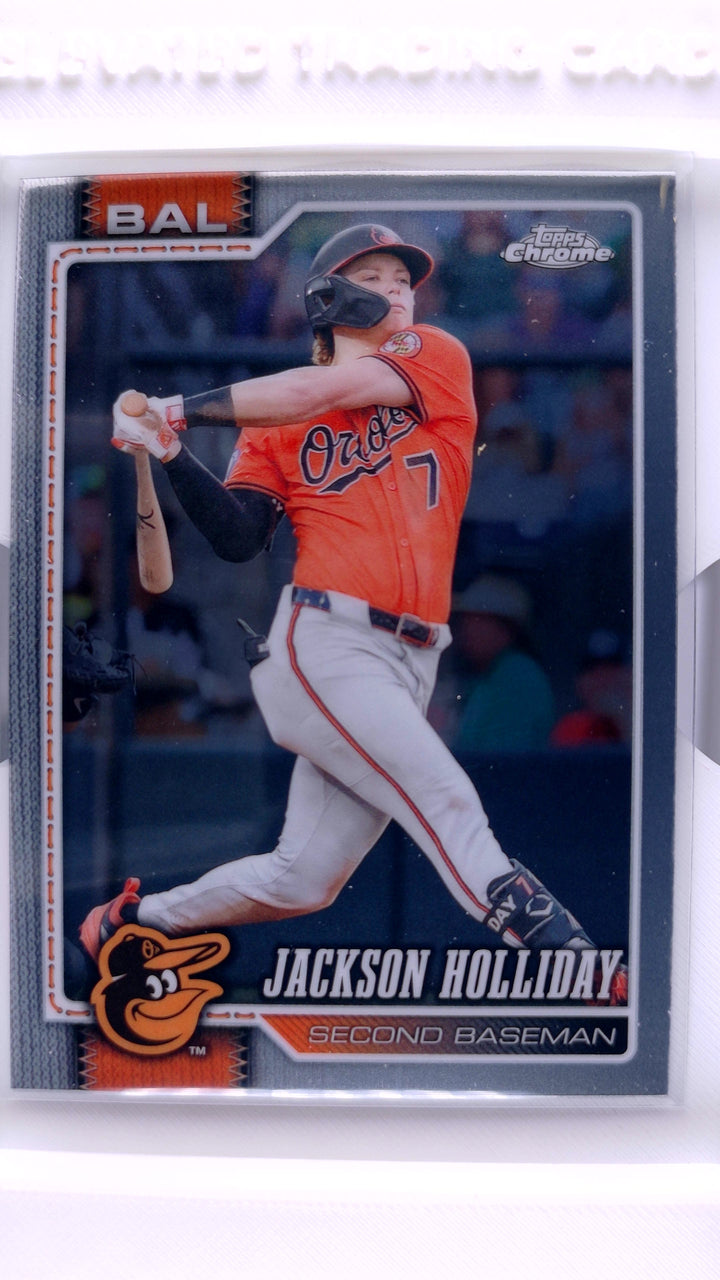 2026 Topps Chrome Baseball Jackson Holliday #136 — Front