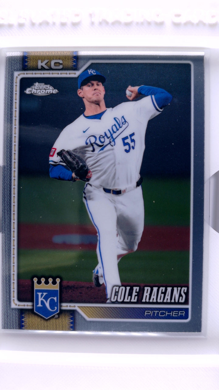 2026 Topps Chrome Baseball Cole Ragans #91 — Front
