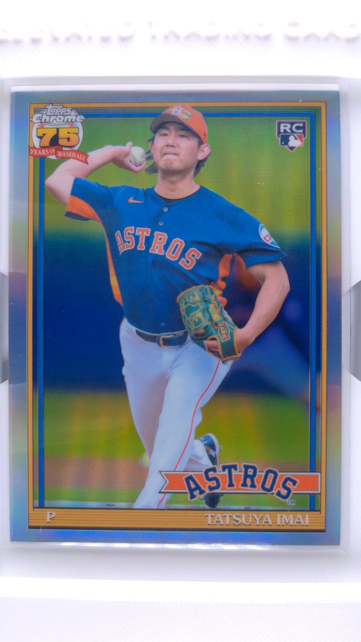 2026 Topps Chrome Baseball Tatsuya Imai #91CB-23 1991 Topps Baseball RC — Front