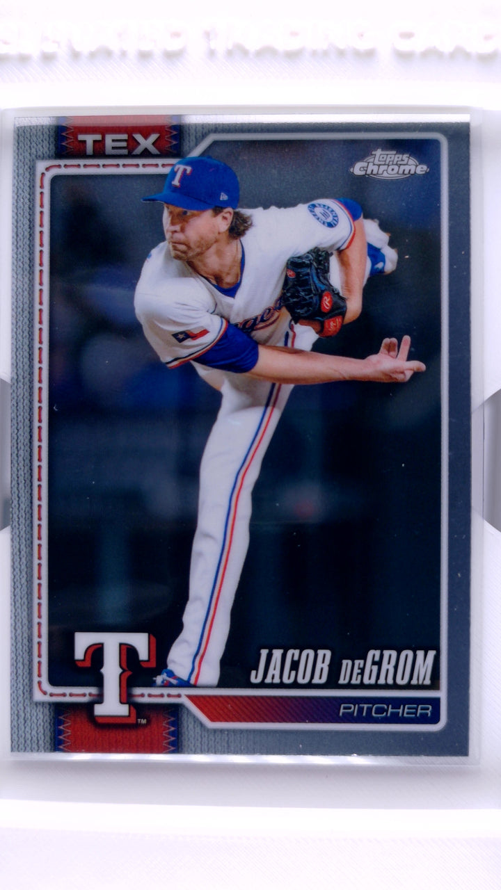 2026 Topps Chrome Baseball Jacob deGrom #266 — Front