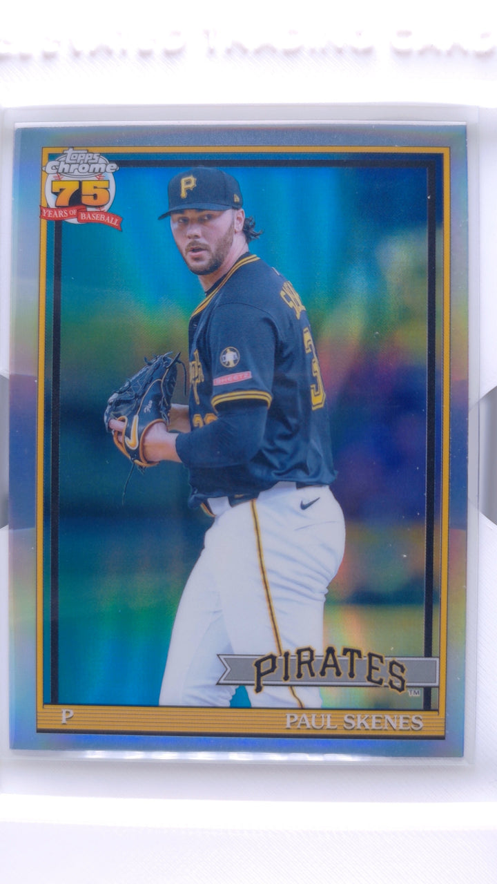 2026 Topps Chrome Baseball Paul Skenes #91CB-15 1991 Topps Baseball — Front
