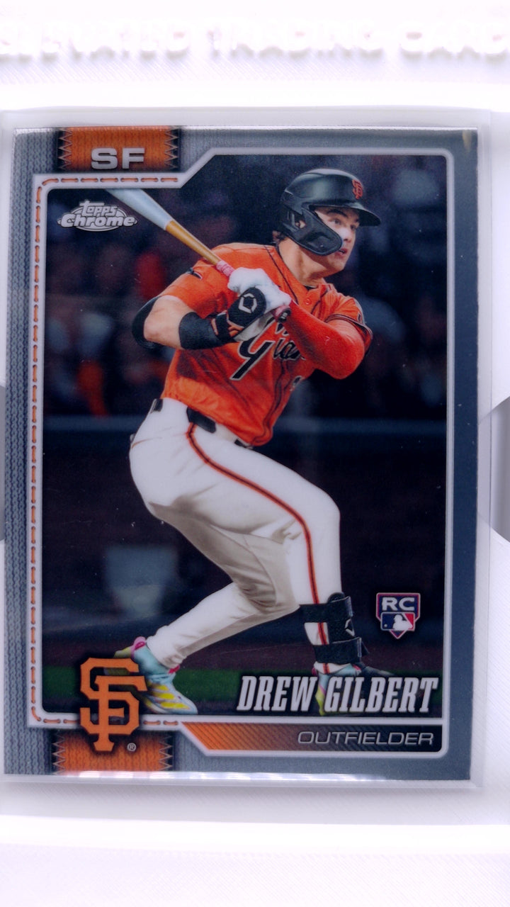 2026 Topps Chrome Baseball Drew Gilbert #126 RC — Front