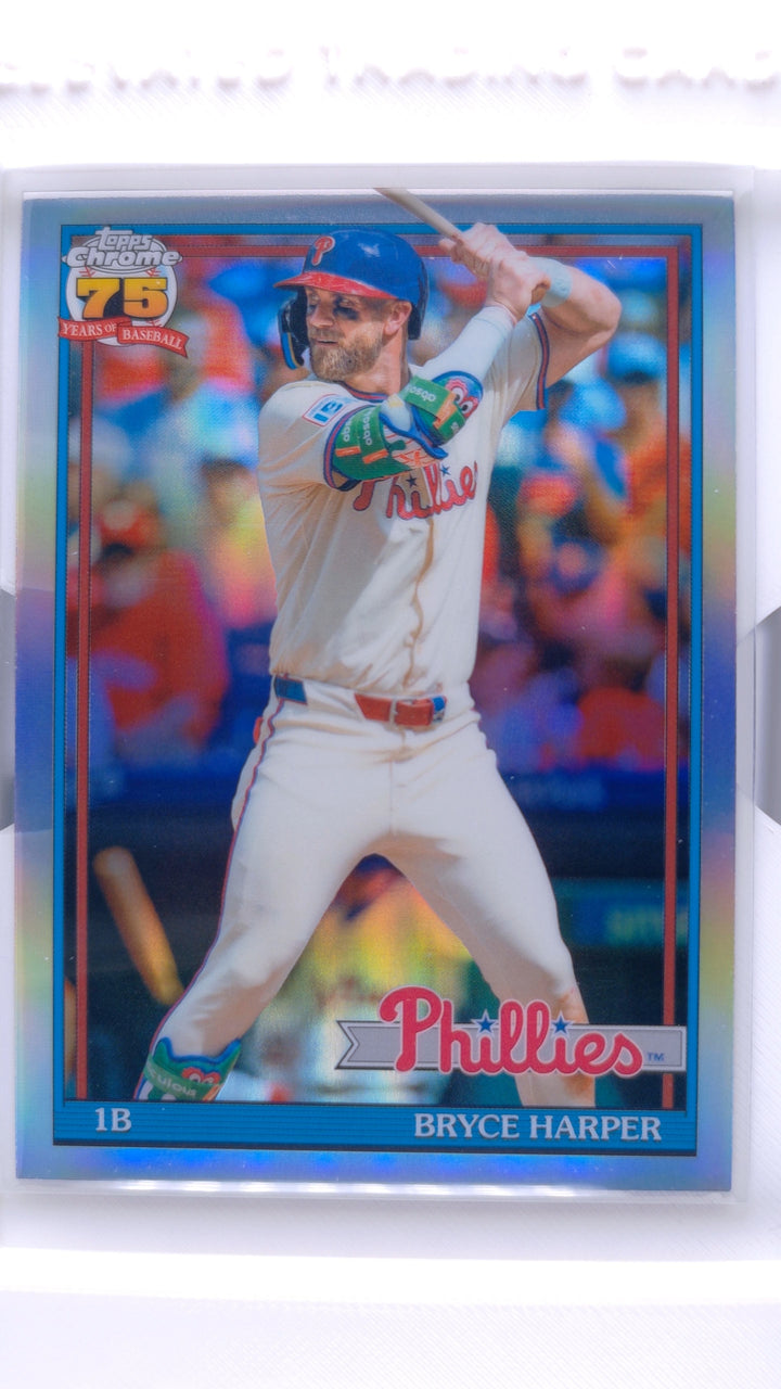 2026 Topps Chrome Baseball Bryce Harper #91CB-3 1991 Topps Baseball — Front
