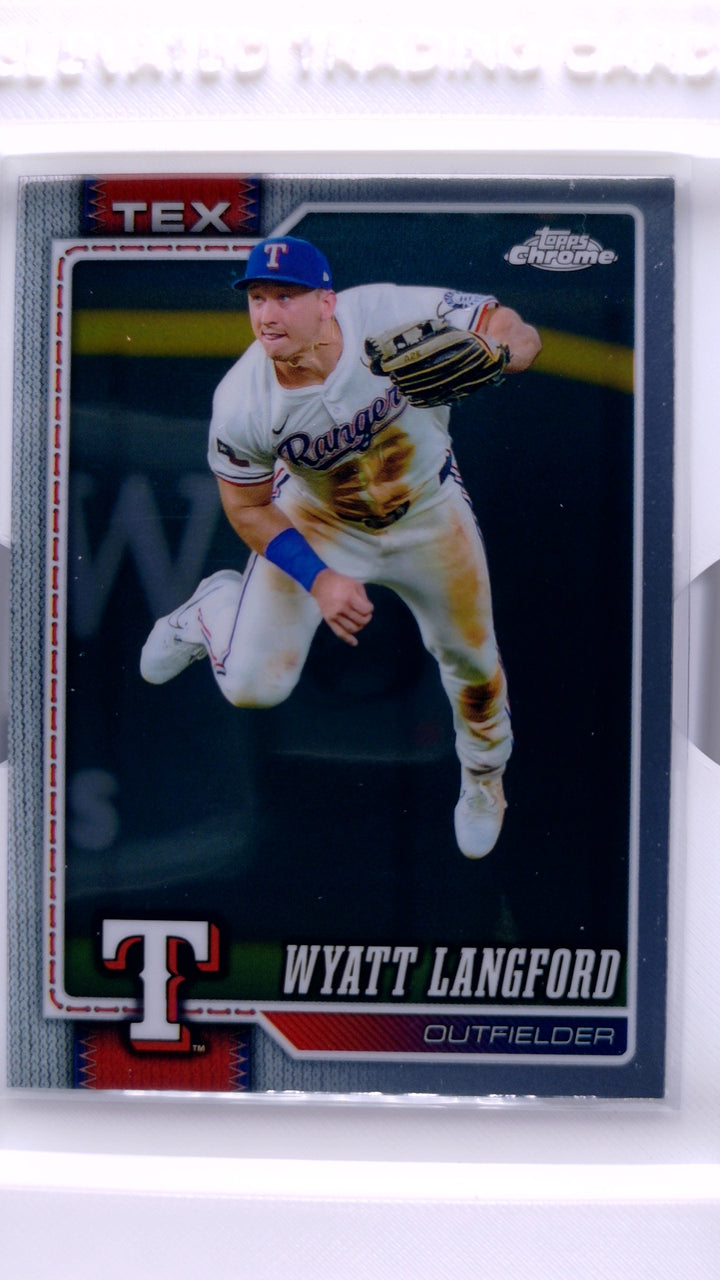 2026 Topps Chrome Baseball Wyatt Langford #213 — Front