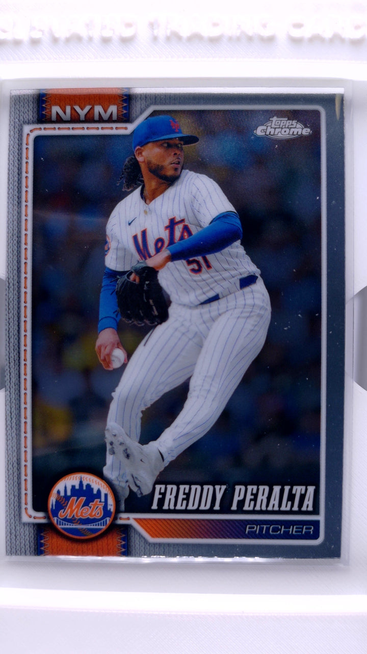 2026 Topps Chrome Baseball Freddy Peralta #67 — Front