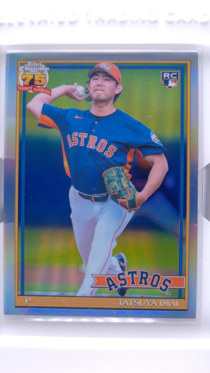 2026 Topps Chrome Baseball Tatsuya Imai #91CB-23 1991 Topps Baseball RC — Front