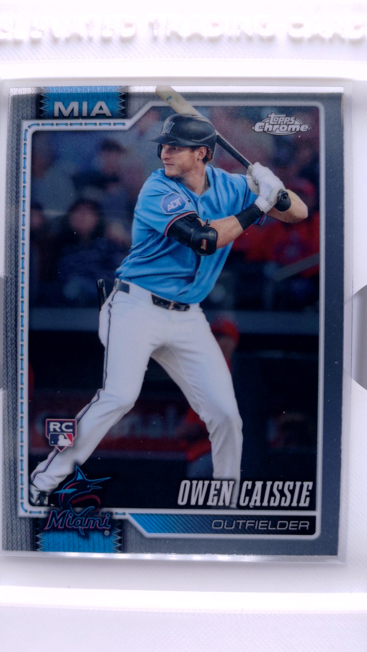 2026 Topps Chrome Baseball Owen Caissie #115 RC — Front