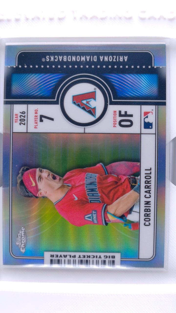 2026 Topps Chrome Baseball Corbin Carroll #BTP-6 Big Ticket Players — Front