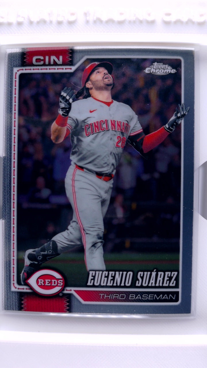 2026 Topps Chrome Baseball Eugenio Suárez #203 — Front