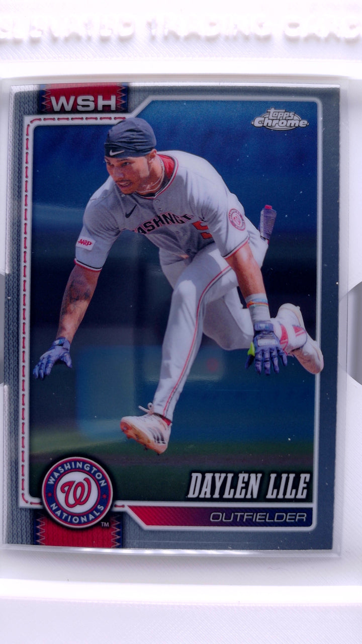 2026 Topps Chrome Baseball Daylen Lile #132 — Front