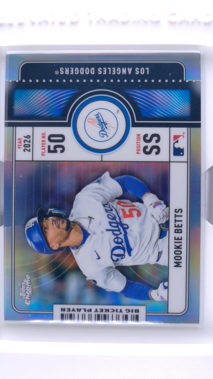 2026 Topps Chrome Baseball Mookie Betts #BTP-8 Big Ticket Players — Front