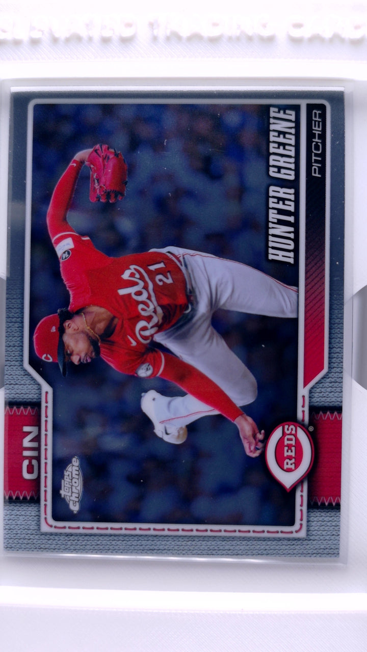 2026 Topps Chrome Baseball Hunter Greene #135 — Front