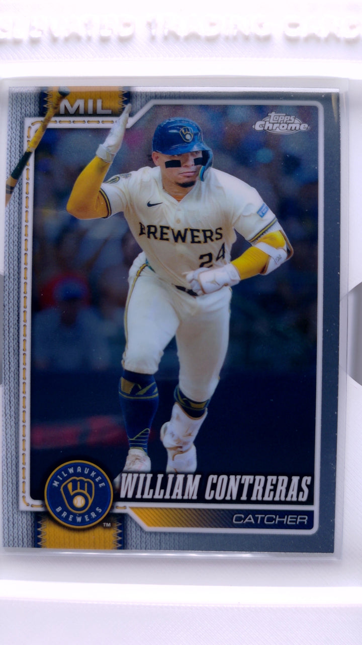 2026 Topps Chrome Baseball William Contreras #198 — Front
