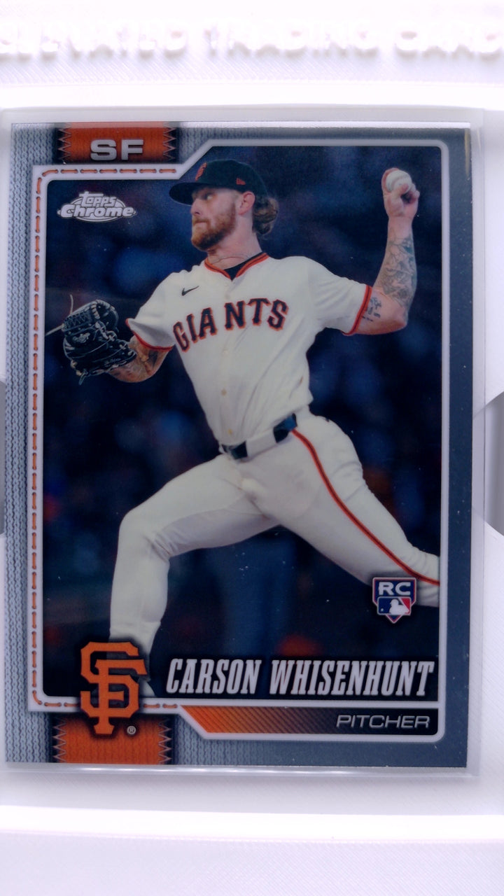 2026 Topps Chrome Baseball Carson Whisenhunt #142 RC — Front