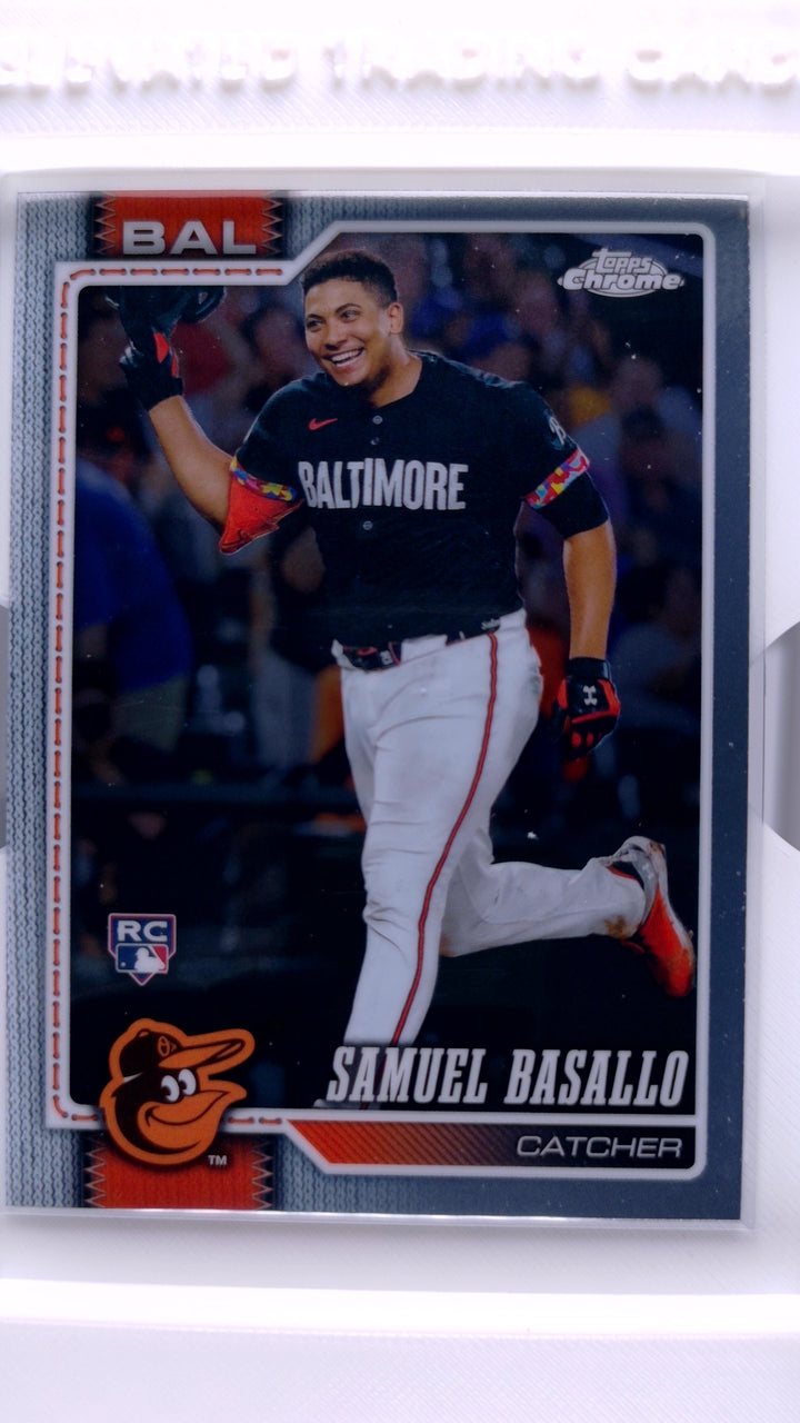 2026 Topps Chrome Baseball Samuel Basallo #7 RC — Front