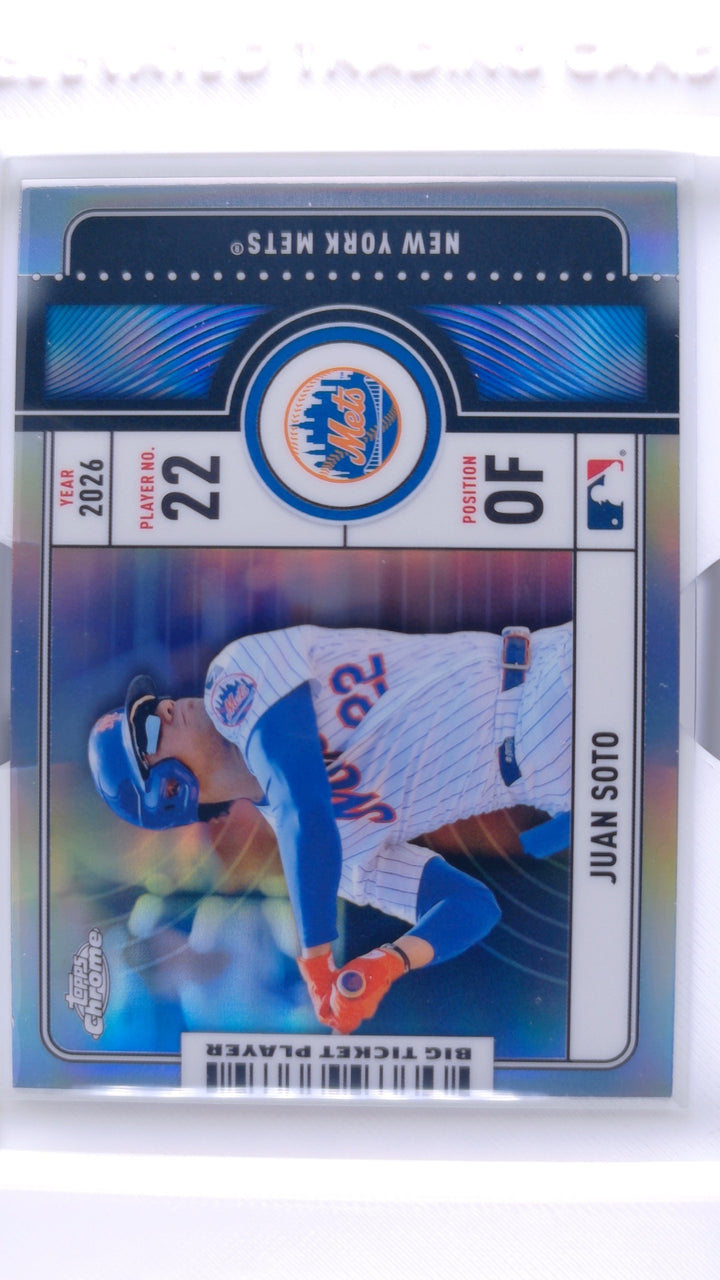 2026 Topps Chrome Baseball Juan Soto #BTP-11 Big Ticket Players — Front
