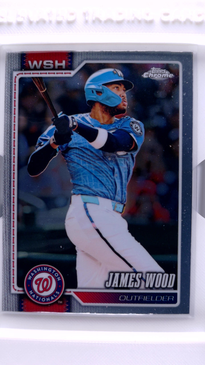 2026 Topps Chrome Baseball James Wood #128 — Front