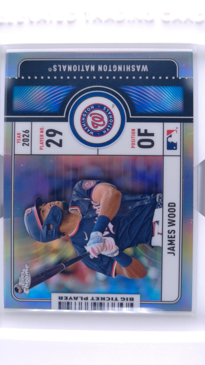 2026 Topps Chrome Baseball James Wood #BTP-15 Big Ticket Players — Front