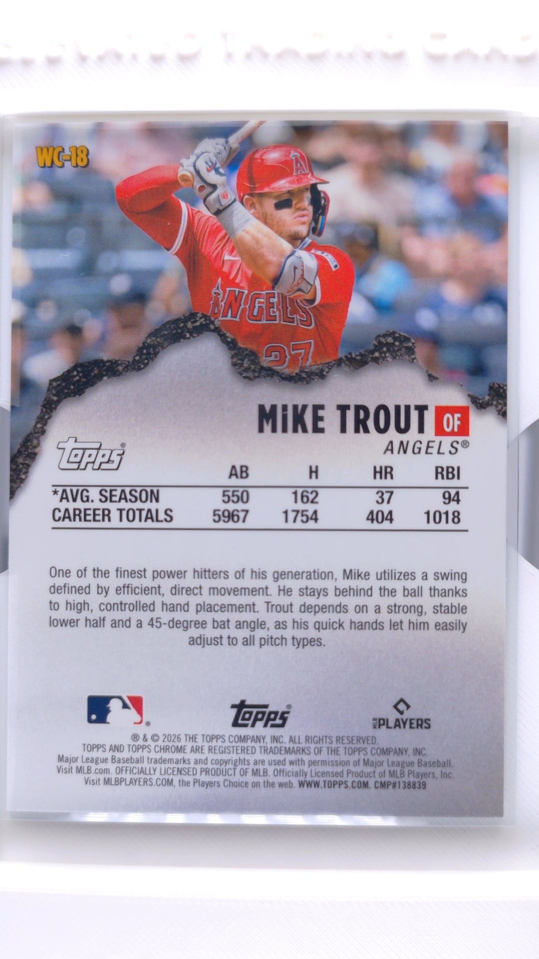 #WC-18 Mike Trout Wrecking Crew - back