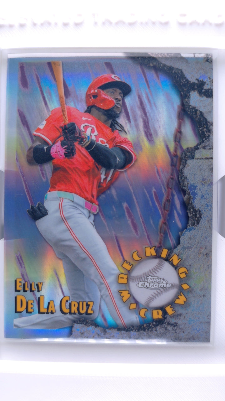 2026 Topps Chrome Baseball Elly De La Cruz #WC-22 Wrecking Crew — Front