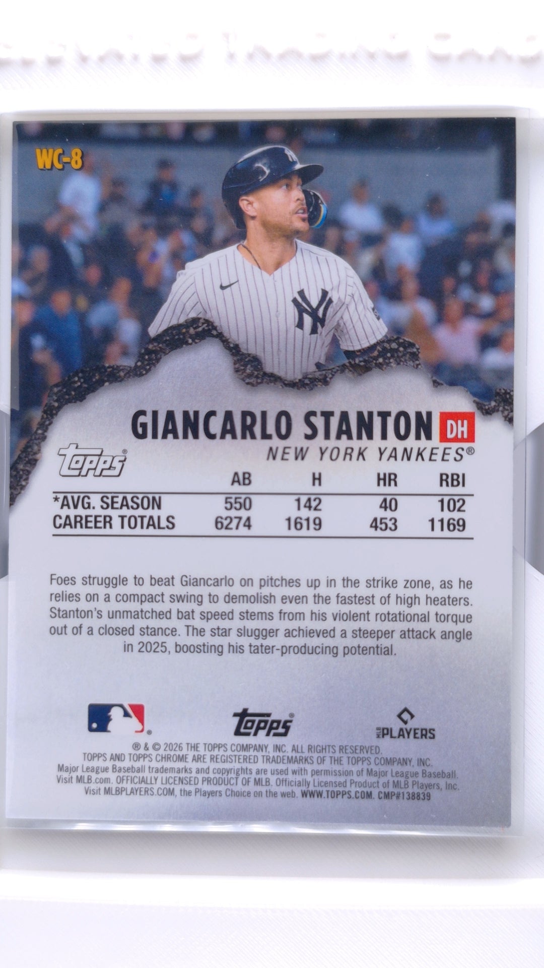 #WC-8 Giancarlo Stanton Wrecking Crew - back