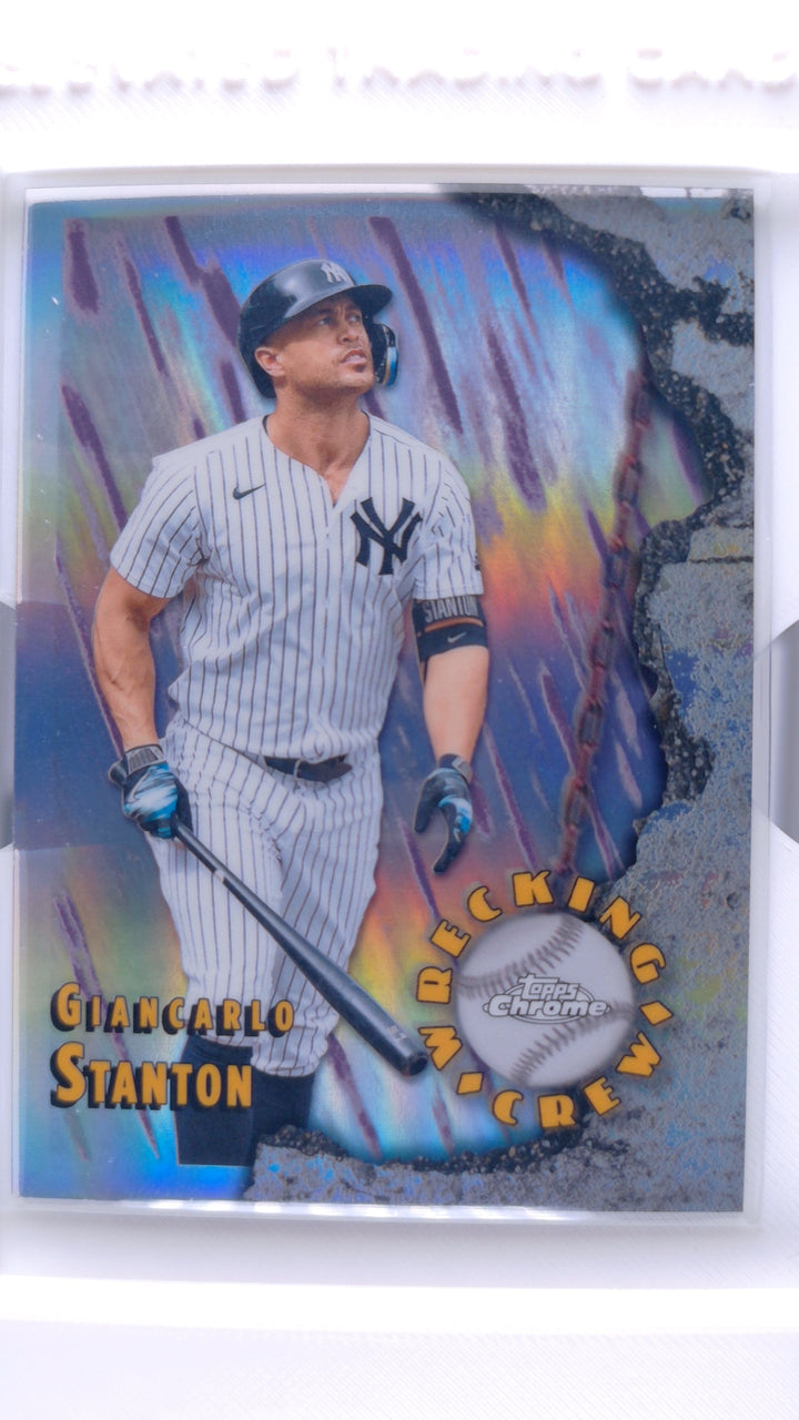 2026 Topps Chrome Baseball Giancarlo Stanton #WC-8 Wrecking Crew — Front