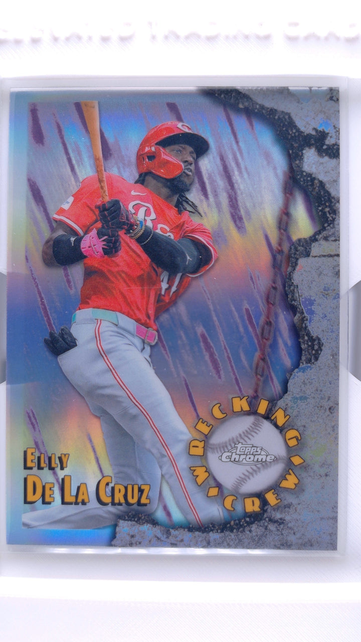 2026 Topps Chrome Baseball Elly De La Cruz #WC-22 Wrecking Crew — Front