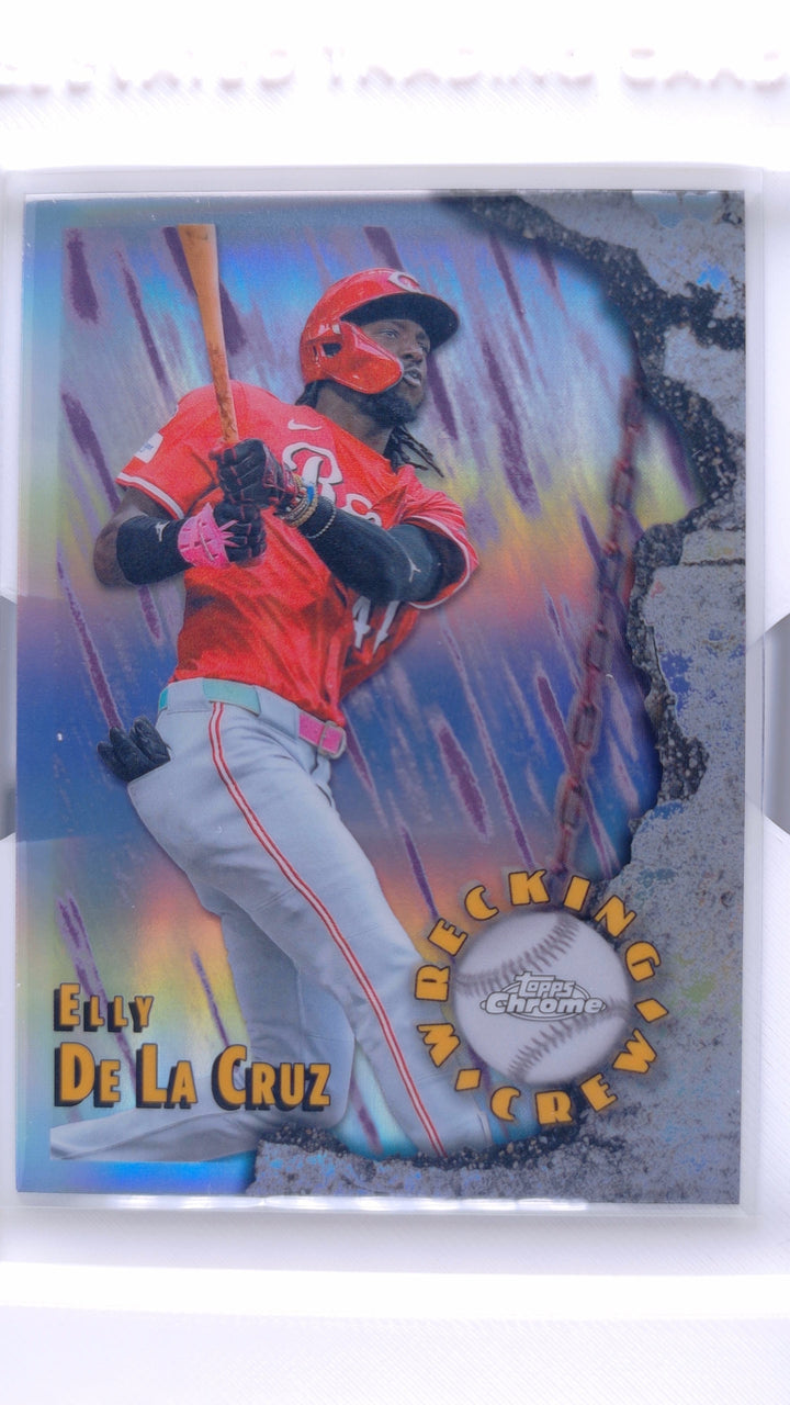 2026 Topps Chrome Baseball Elly De La Cruz #WC-22 Wrecking Crew — Front
