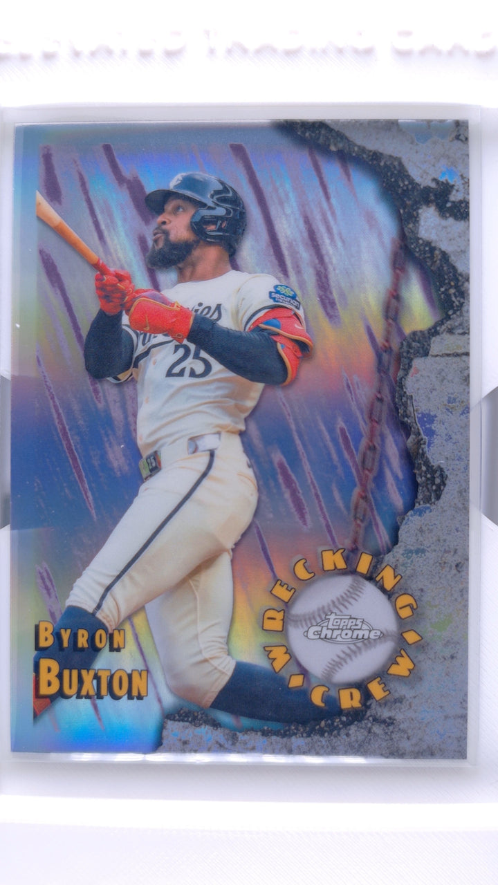 2026 Topps Chrome Baseball Byron Buxton #WC-11 Wrecking Crew — Front