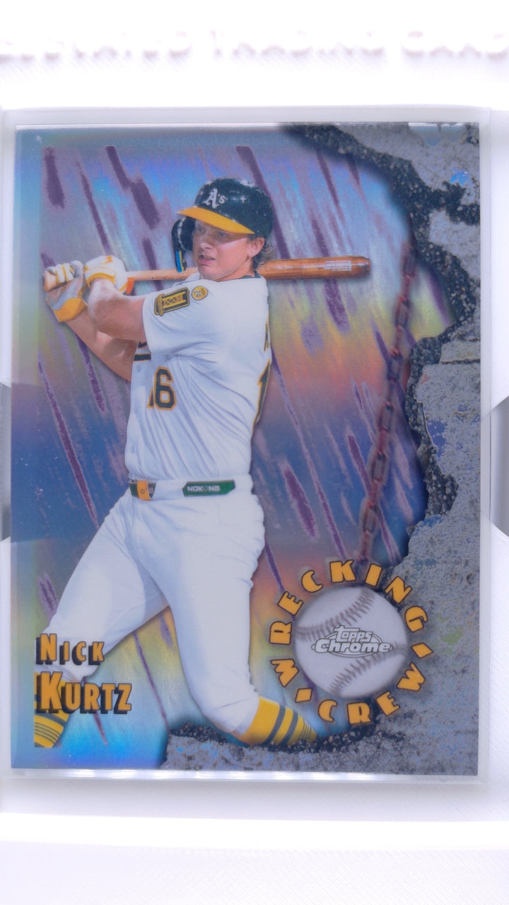 2026 Topps Chrome Baseball Nick Kurtz #WC-6 Wrecking Crew — Front