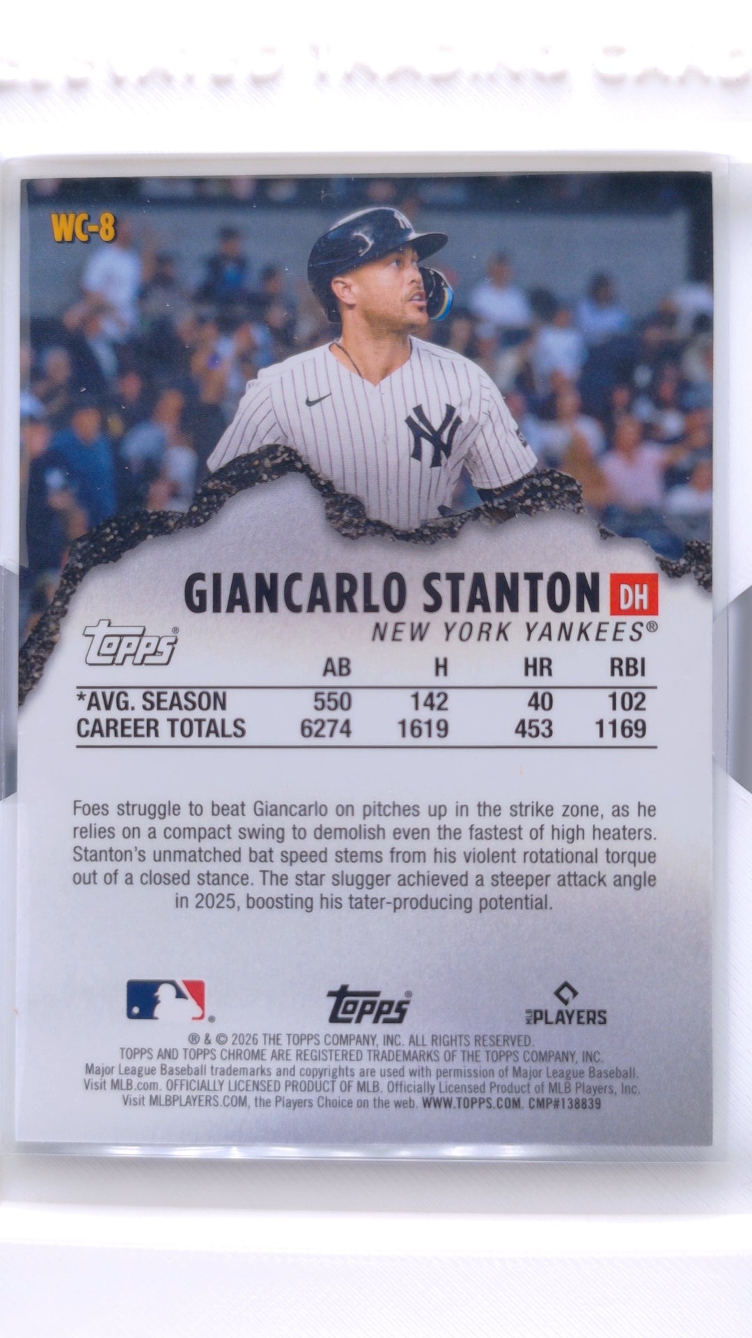 #WC-8 Giancarlo Stanton Wrecking Crew - back